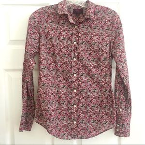 J CREW - liberty art fabrics button down shirt